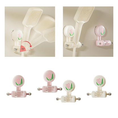 Adjustable Suction Cup Bracket Bathroom Wall Mount Cute Handheld Shower Head Holder For Children Bathroom Accessories