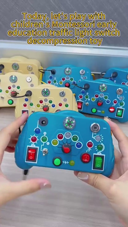 Toddler Busy Board Switch Light Game For Hand-Eye Coordination & Brain Development