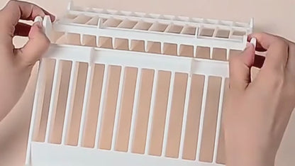 Folding Plastic Kitchen Dish Rack Stand for Kitchen Dinner Plate Holder