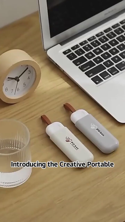 Three-Compartment Small Pill Organizer Box